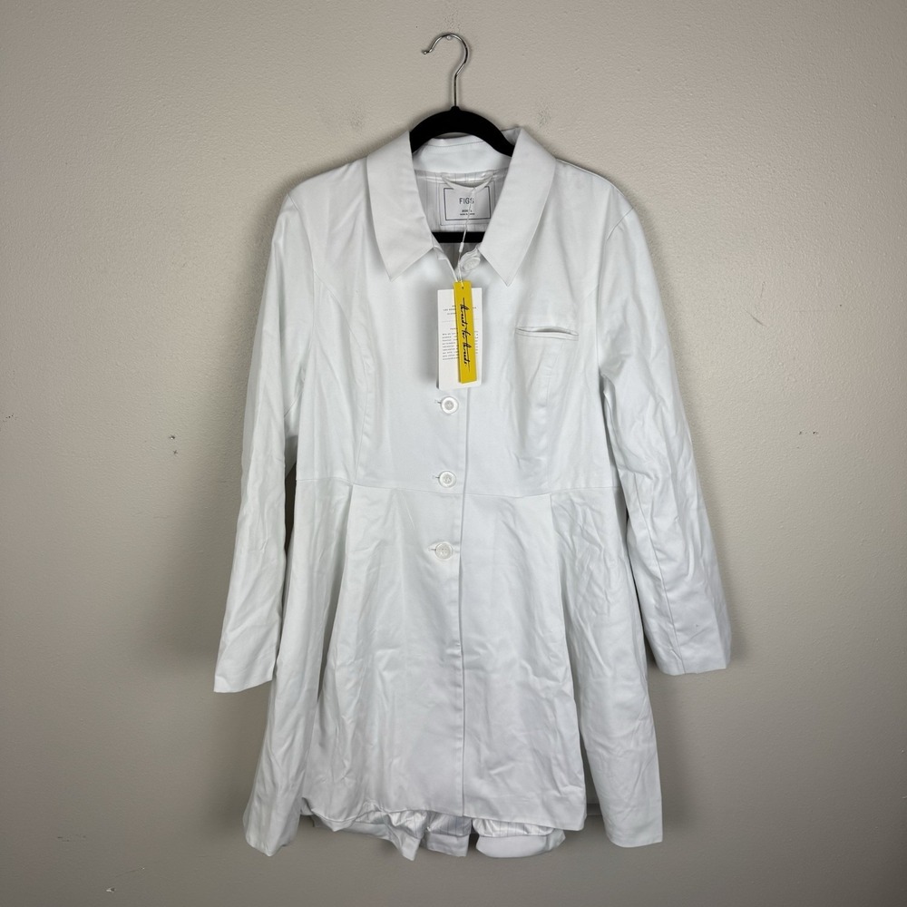 Figs Lab Coat Womens XL Kamala Tailored Fit Wrinkle Resistant Medical New
